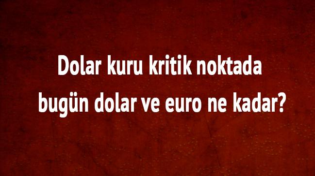 Dolar kuru kritik noktada 28 Eyll 2018 dolar-euro ne kadar