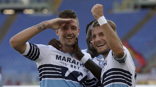 Lazio, Sergej Milinkovic-Savic ve Ciro Immobile'nin szlemelerini uzatt