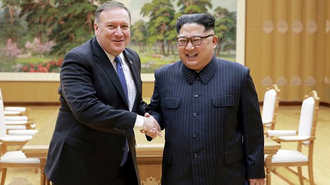 ABD Dileri Bakan Pompeo Kuzey Kore lideriyle grecek