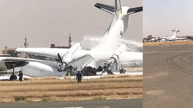 Sudan'da Uluslararas Havaliman'nda meydana gelen kaza nedeniyle hava trafiine kapatld