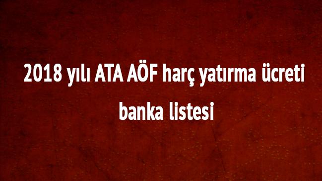 Atatrk niversitesi 2018 ATA AF LMS kayt ders seimi ATA AF har yatrma paras banka listesi 