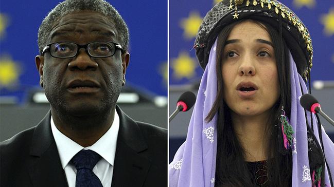 Nobel Bar dl'nn bu ylki sahibi Doktor Denis Mukwege ve Ezidi aktivist Nadia Murad oldu