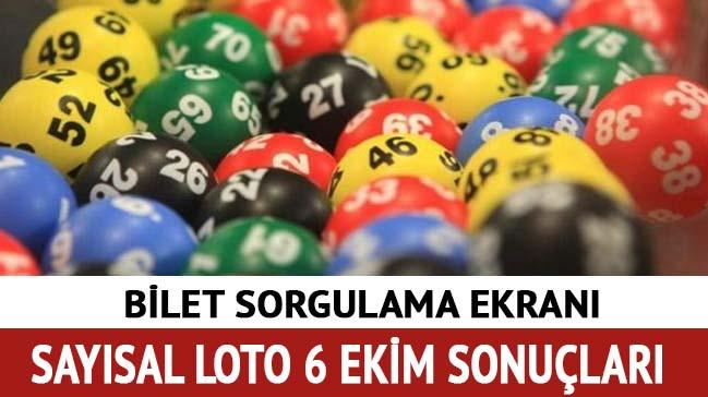 Saysal Loto 6 Ekim sonular akland