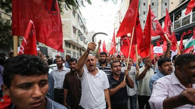 Gazze'de 'isizlik oranlarndaki ykseli' protesto edildi