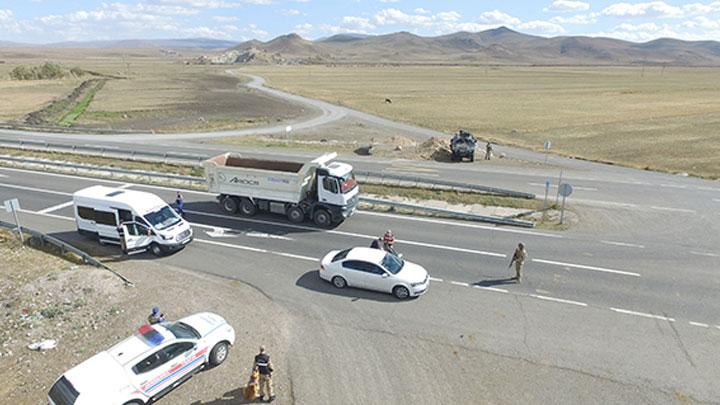 Adanada helikopterli trafik uygulamas yapld