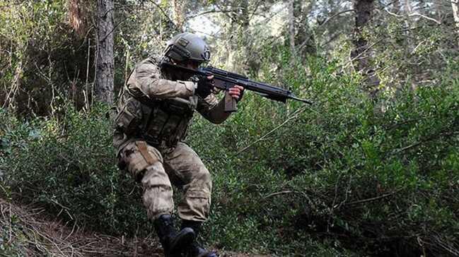 Mardin'de 2 PKK'l terristin etkisiz hale getirimesinden sonra ok sayda barnak tespit edildi