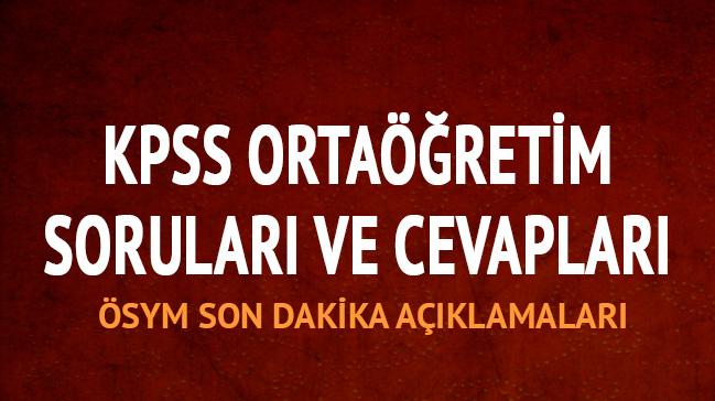 KPSS ortaretim sorular akland