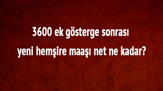 3600 ek gsterge sonras yeni hemire maa net ne kadar"