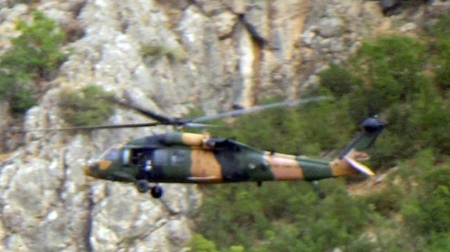 rnak'n Farain Yaylasnda youn helikopter hareketlilii yaanyor