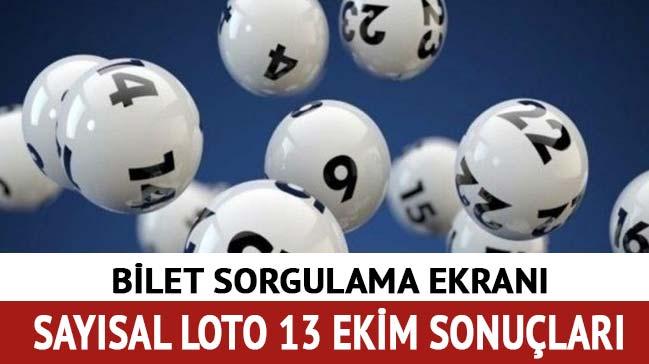 Saysal Loto 13 Ekim sonular akland