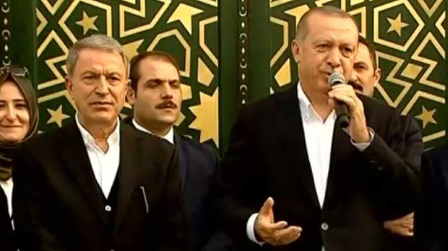 Bakan Erdoan, Org. Hulusi Akar Camii alnda konutu