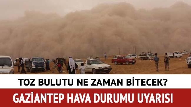 Gaziantep'te toz bulutu yaam olumsuz etkiliyor