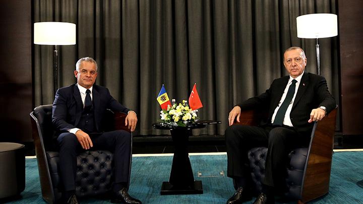 Cumhurbakan Erdoan, Moldova Demokrat Parti Genel Bakan Plahotniuk'u kabul etti