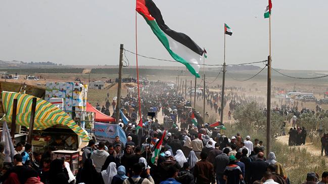 Hamas: Gazze'deki gsteriler hedefine ulaana kadar devam edecek