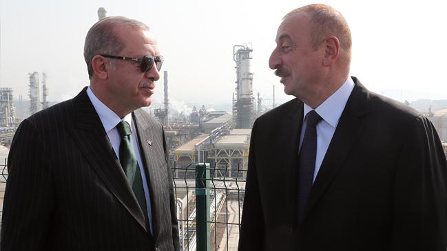 'Star Rafinerisi' al ncesi Bakan Erdoan ile Aliyev tesisi gezdi