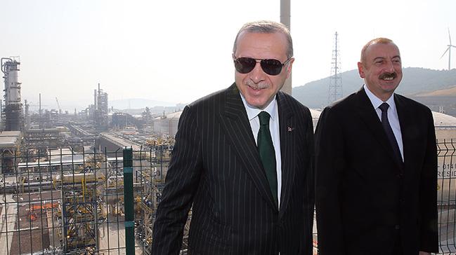 Bakan Erdoan, Azerbaycan Cumhurbakan Aliyev ile bir araya geldi 