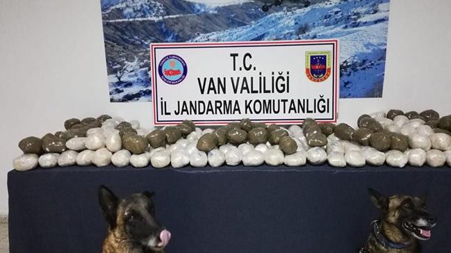 ran snr hattnda yaplan operasyonda, 122 kilogram eroin ele geirildi