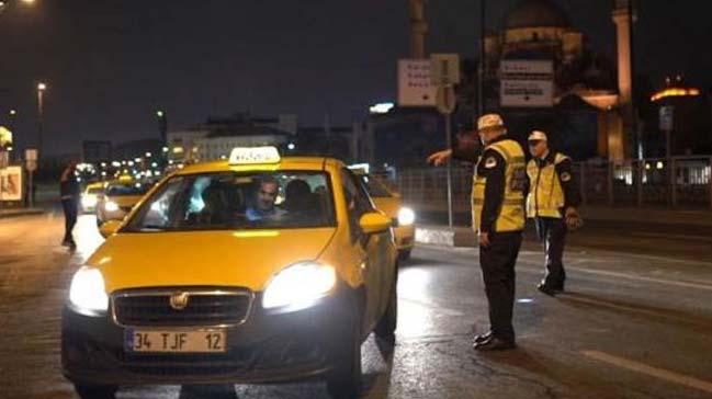 stanbul'da yasak dinlemeyen taksicilere ceza yad