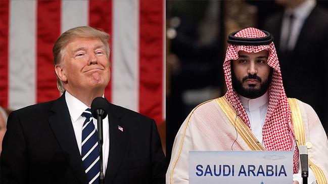 Trump, Suudi Arabistan Veliaht Prensi Muhammed bin Selman'a sahip kt