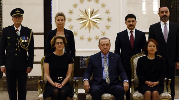 Cumhurbakan Erdoan, sve Bykelisi Hellgren'i kabul etti