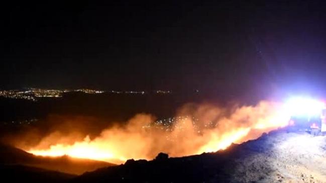 Bodrum'da makilik alanda kan yangn kontrol altna alnd 