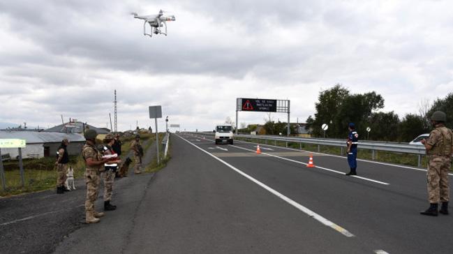 Denizli'de helikopter destekli trafik ve asayi denetimi yapld