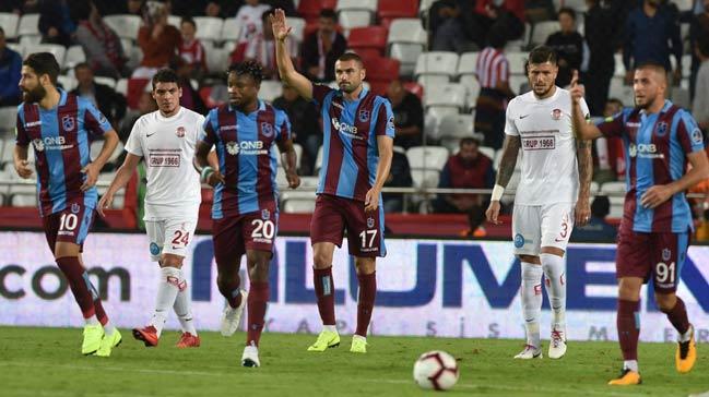 Trabzonspor deplasmanda Antalyaspor ile 1-1 berabere kald