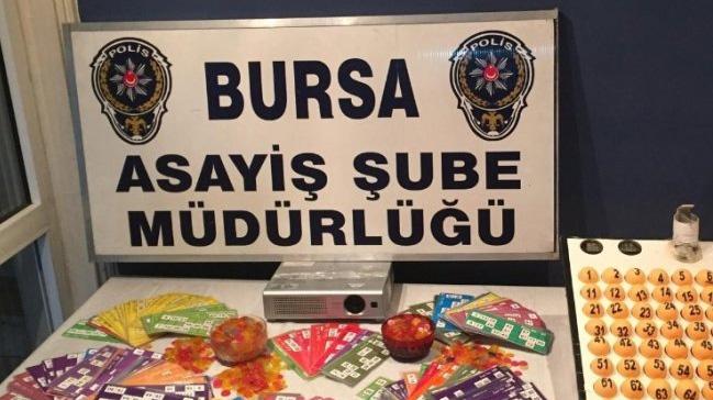 Bursa'da kumar oynayan 80 kiiye 20 bin lira ceza kesildi