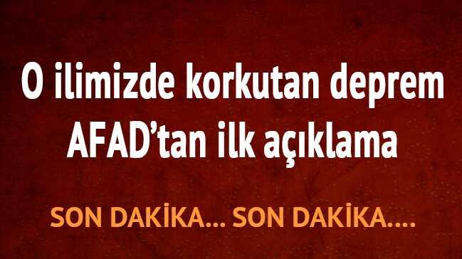 Ege'de deprem panii