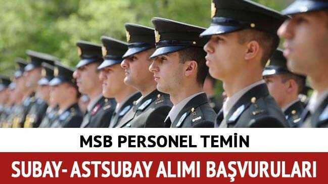 Subay ve astsubay alm yaplyor