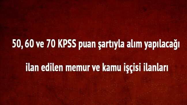 2018 KPSS sonucu baar puan sralamas son dakika KPSS 50, 60 70 puan memur ii alm yerler 
