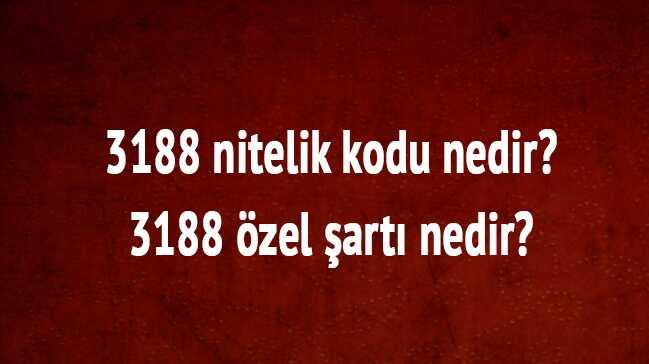 KPSS tercih klavuzu nitelik kodu Ortaretim, nlisans, Lisans 3188 zel art nedir" 3188 nitelik kodu nedir" 