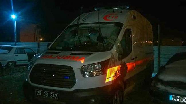 Gmhane'de ambulans devrildi