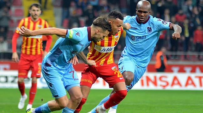 Trabzonspor, Kayserispor'u 2-0 malup etti