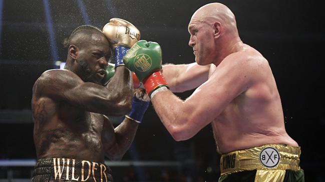 Deontay Wilder ile Tyson Fury arasndaki ar sklet unvan ma berabere sonuland