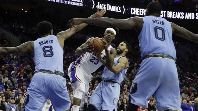 Philadelphia 76ers, Memphis Grizzlies'i 103-95 yendi ve son 9 mann 8'ini kazand