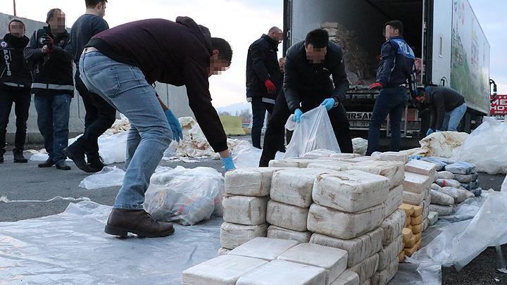 Erzincan'da  500 kilogram eroin ele geirildi