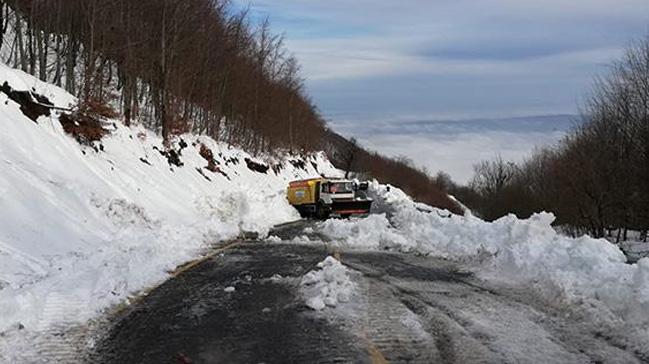 Kartepe'de kar kalnl 72 santimetreye ulat 