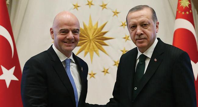 Infantino, Bakan Erdoan ile olan grmesini anlatt