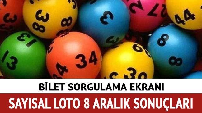 8 Aralk 2018 Saysal Loto ekili sonular akland