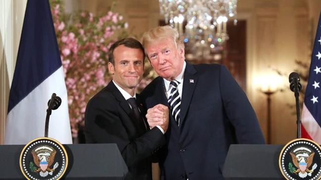 Trump'tan Paris aklamas: Trump' istiyoruz naralar atyorlar. Fransa'y seviyorum  