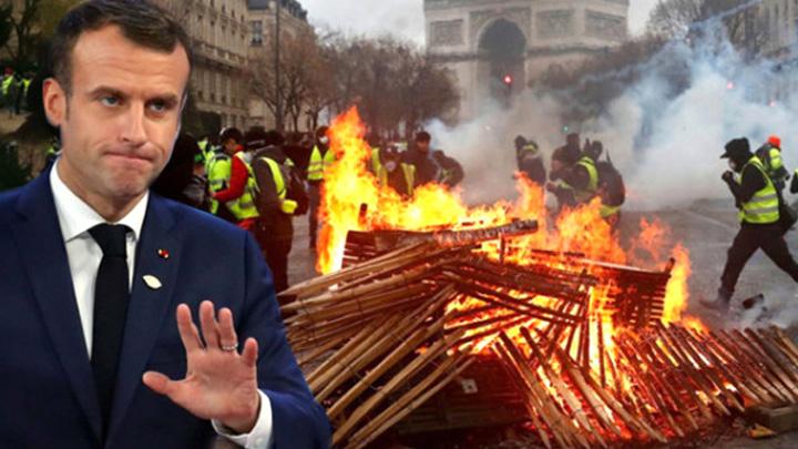 Fransa Cumhurbakan Macron, memur ve ii sendikalaryla yarn grecek