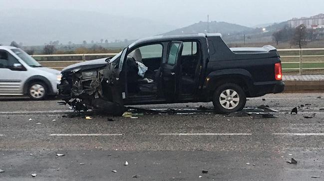 Kahramanmara'ta zincirleme trafik kazasnda 4 kii yaraland