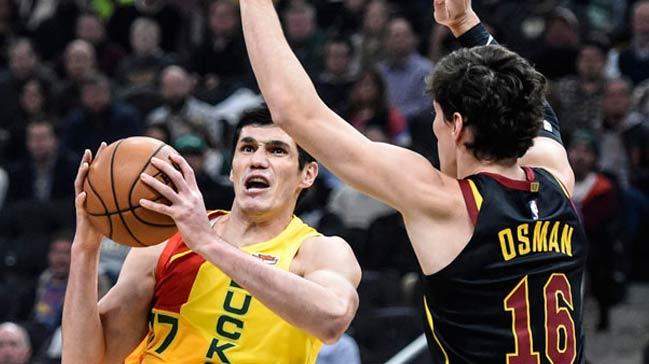 Ersan lyasova'l Milwaukee Bucks, Cedi Osman'l Cleveland Cavaliers' 108-92 malup etti