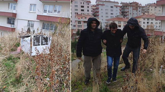 Boanmak isteyen eini ve kaynvalidesini ldren cani sakland kulbede yakaland