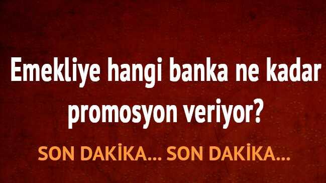 Emekliye Hangi Banka Kac Tl Promosyon Veriyor