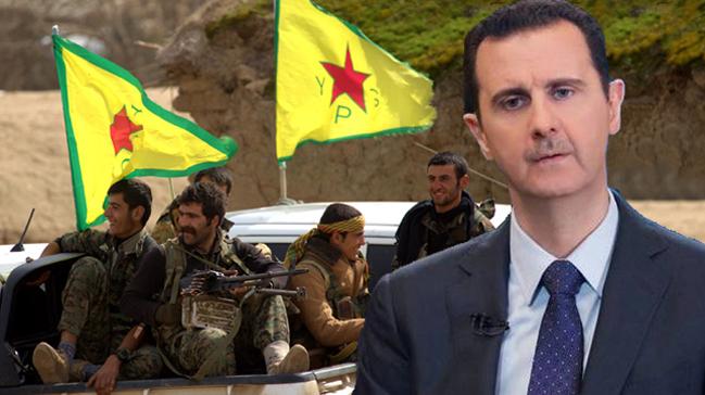 Keye skan terr rgt YPG/PKK Trkiye'ye kar Esed'den destek istedi