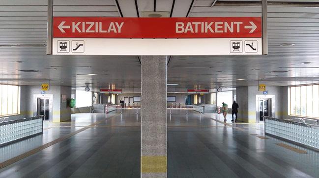 Ankara'da metro istasyonunda bir kii intihar etti