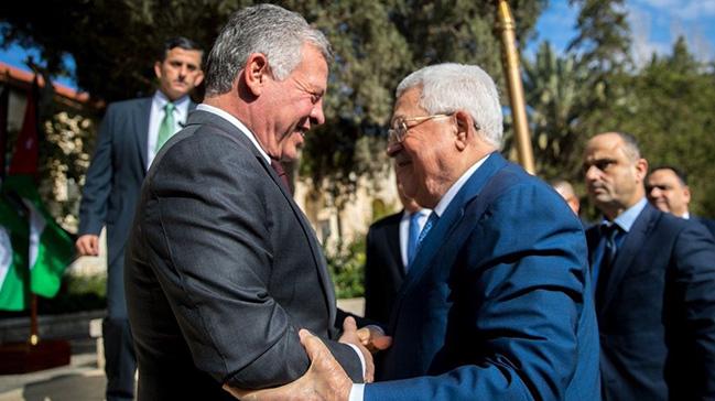 Filistin Devlet Bakan Abbas, rdn Kral 2. Abdullah ile Bat eria'daki gerginlii grt 