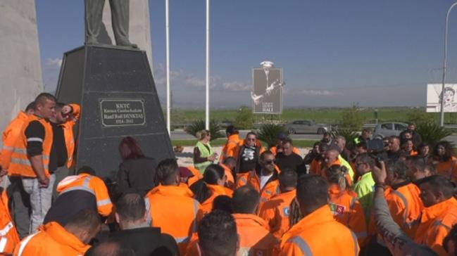 Kbrsta havaliman alanlar ve polis arasnda arbede kt